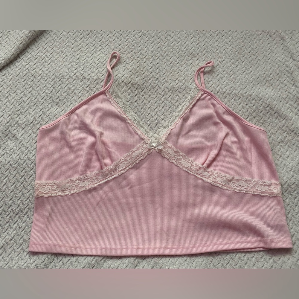 Pink crop top